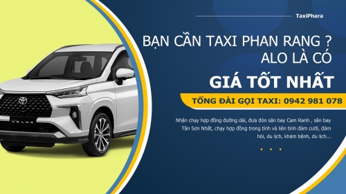 Bảng giá tham khảo dịch vụ Taxi Phan Rang